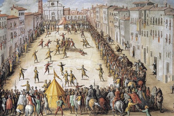 calcio storico fiorentino, Florencja, Piazza Santa Maria Novella, Jan Van der Straet