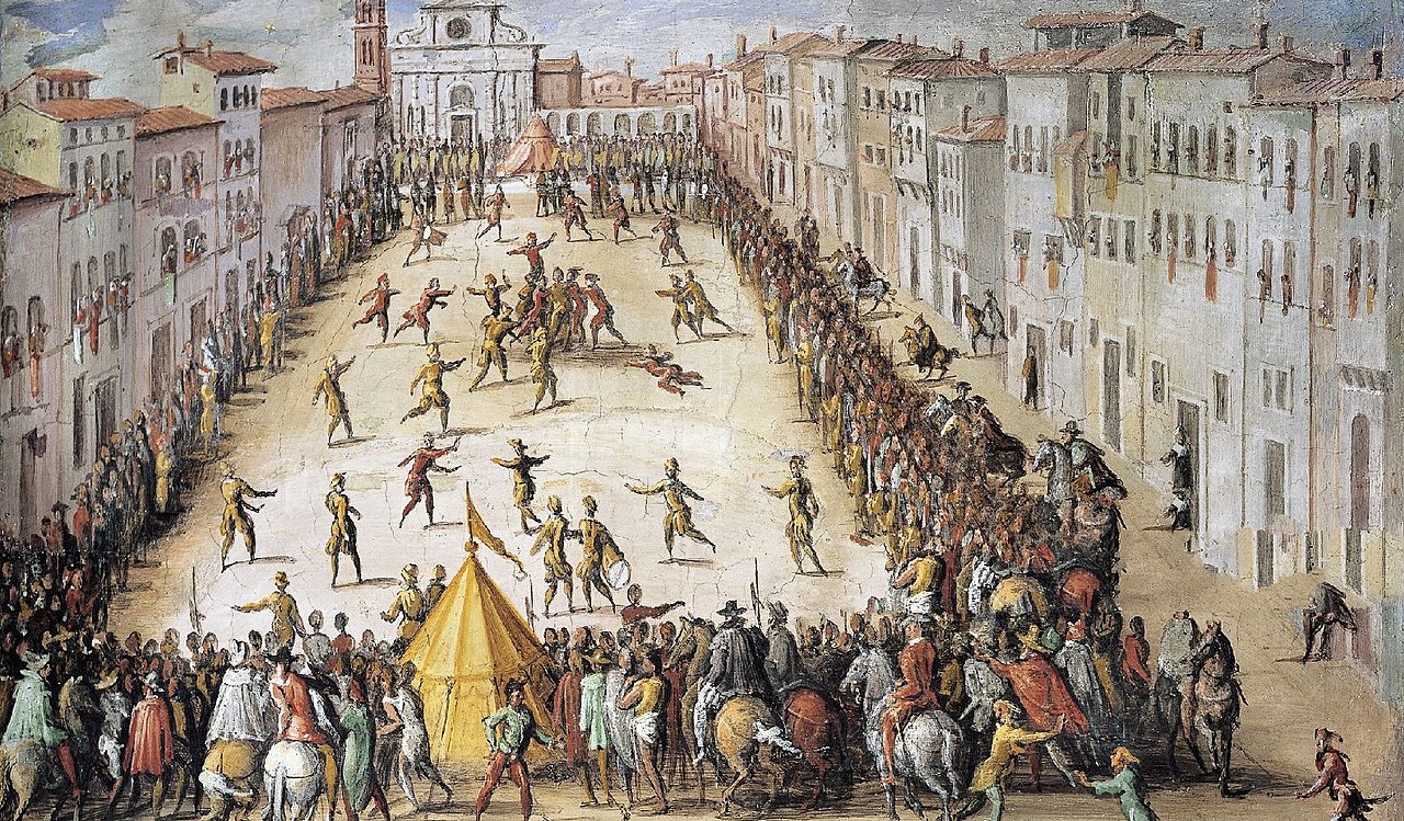 calcio storico fiorentino, Florencja, Piazza Santa Maria Novella, Jan Van der Straet